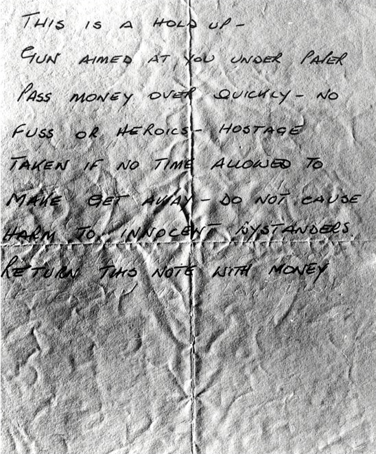 A note loaded into the Foster + Freeman ESDA 2 system.