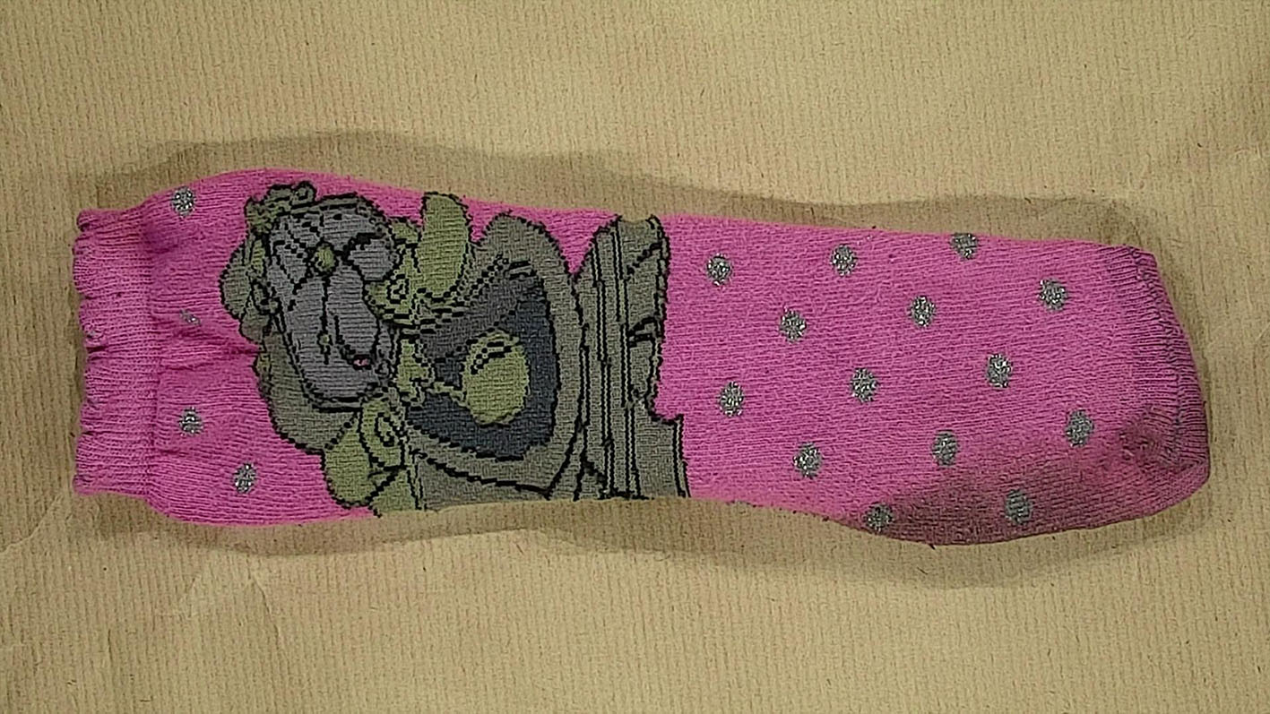 Semen covered sock to the naked eye. Semen covered sock to the naked eye.